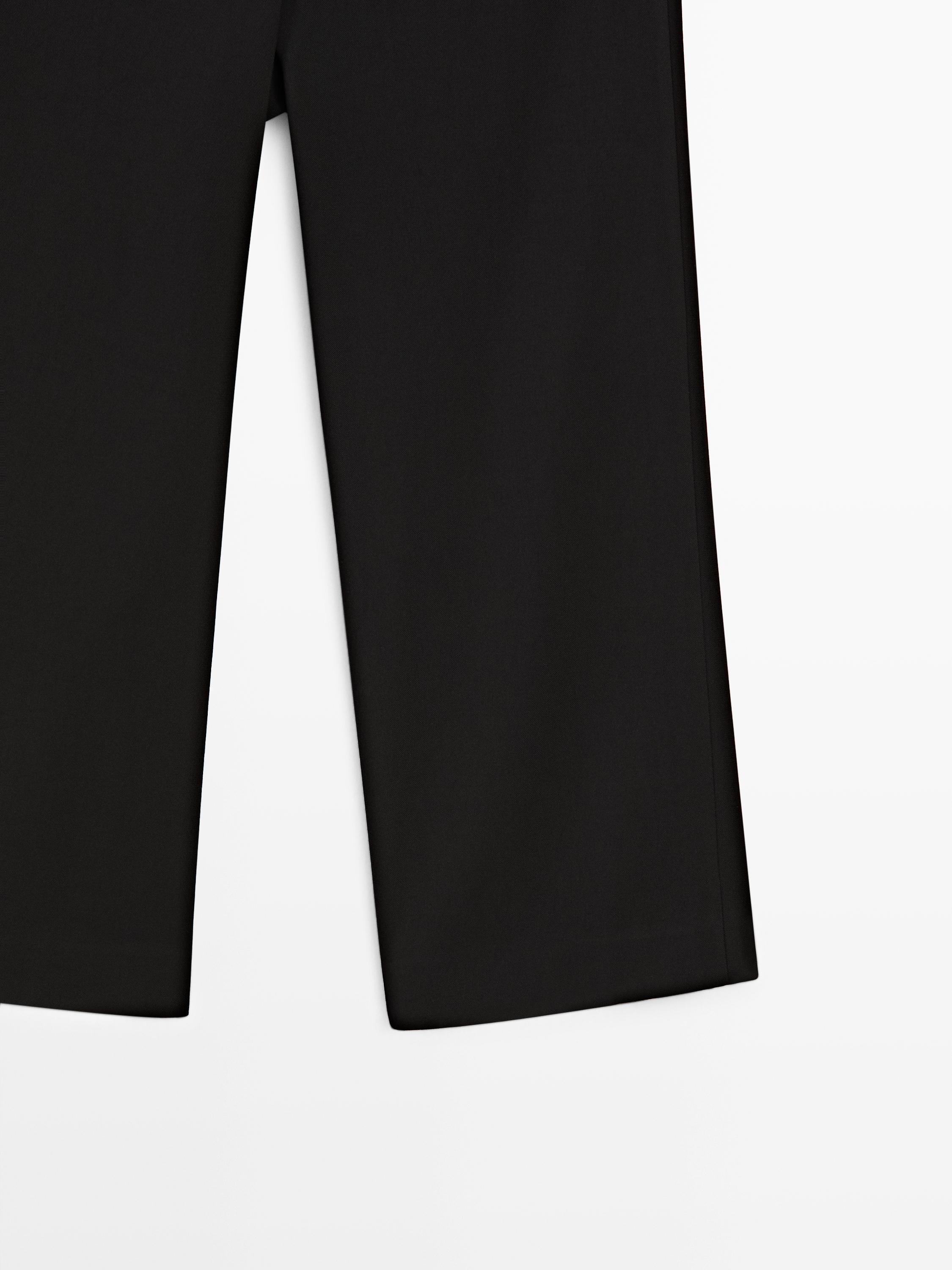 Pantalon capri avec boutons